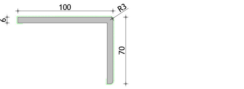 Hoek 70 x 100 mm