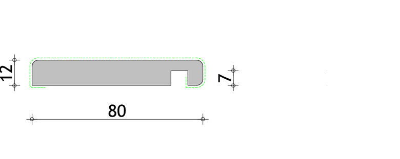 Koplat 12 x 80 mm