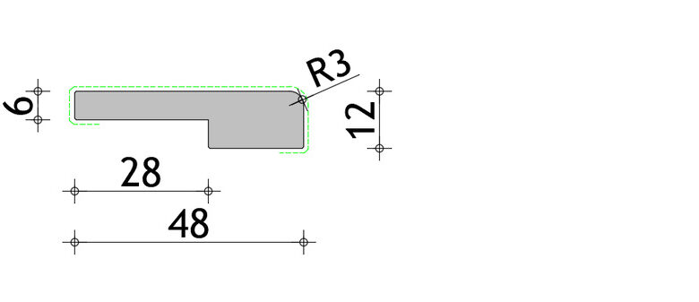 Ankerlat 12 x 48 mm