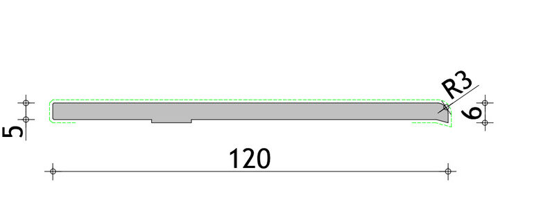 Plint 6 x 120 mm